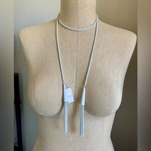 NWT- Kendra Scott Phara 50" Lariat Tassel Necklace in Matte White